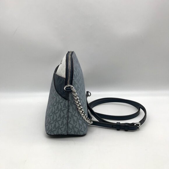 Michael Kors Blue Colorblock Canvas Jet Set Dome Crossbody Bag - Picture 4 of 11